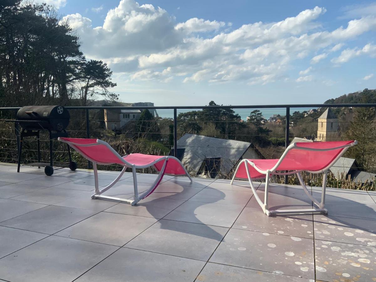 Villa Panorama, Vue Mer Et Falaises D Exception Étretat Exteriör bild