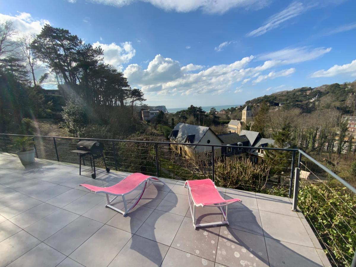 Villa Panorama, Vue Mer Et Falaises D Exception Étretat Exteriör bild